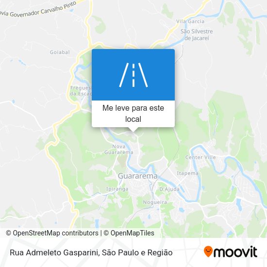 Rua Admeleto Gasparini mapa