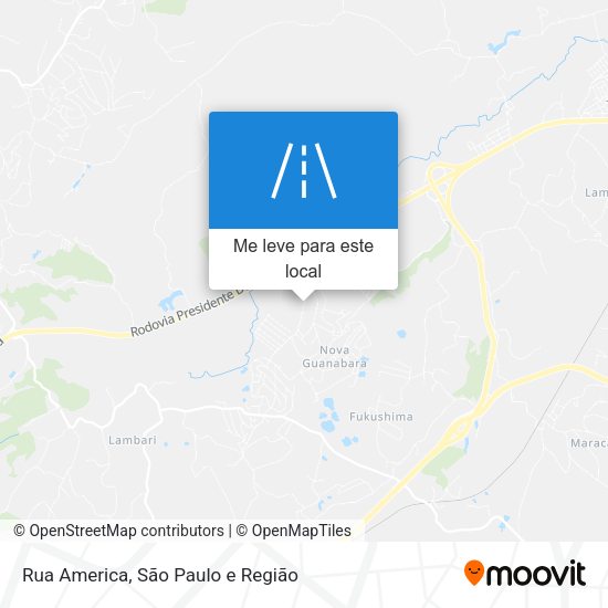 Rua America mapa