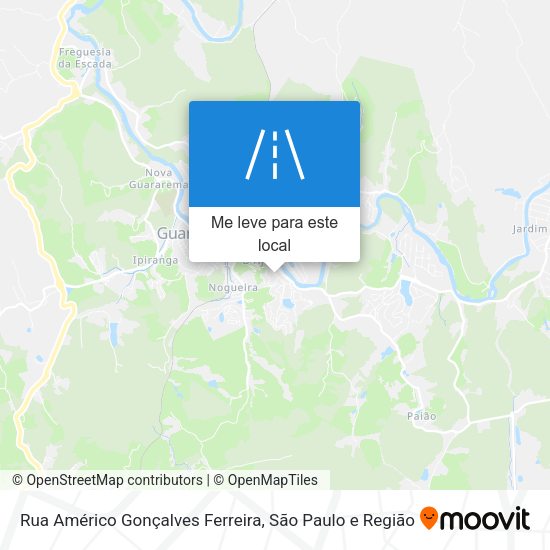 Rua Américo Gonçalves Ferreira mapa