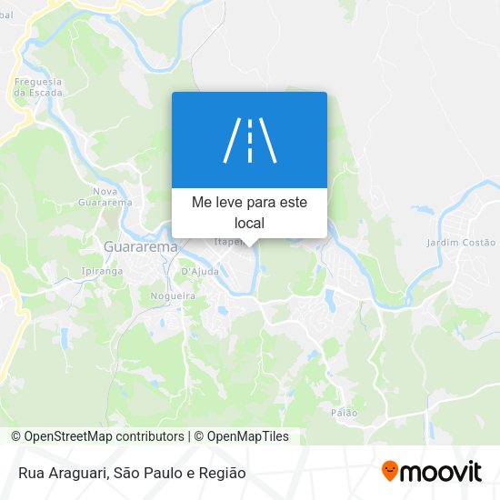 Rua Araguari mapa