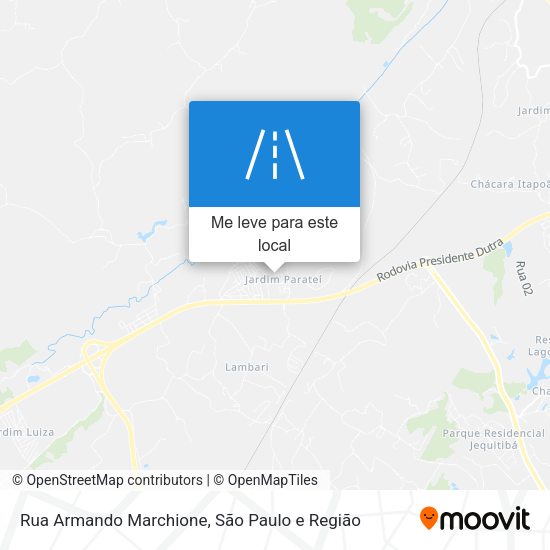 Rua Armando Marchione mapa