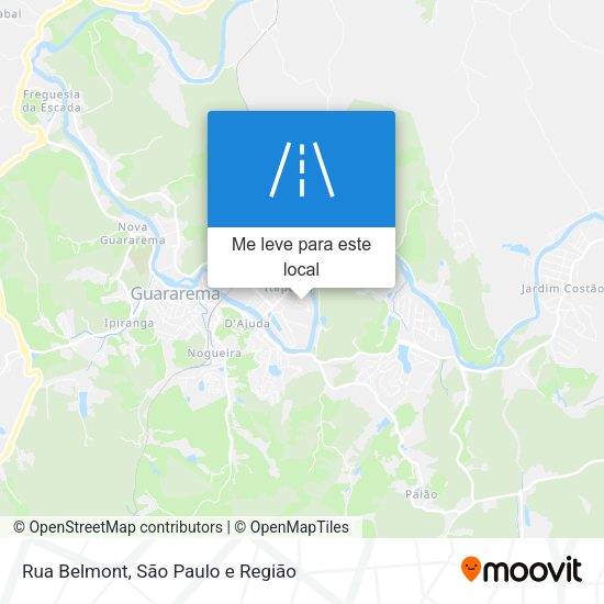 Rua Belmont mapa
