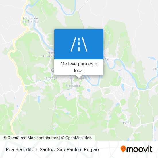 Rua Benedito L Santos mapa