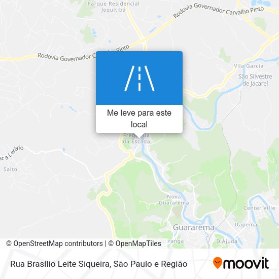 Rua Brasílio Leite Siqueira mapa
