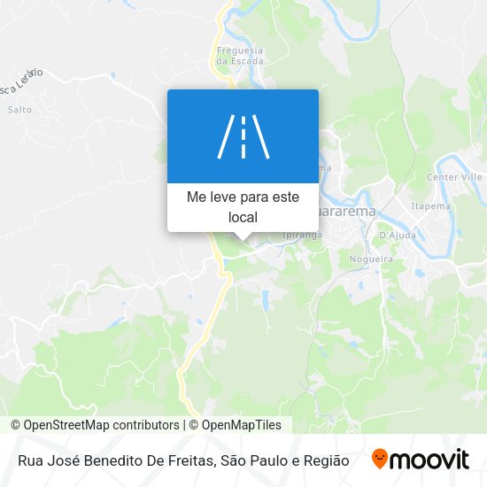 Rua José Benedito De Freitas mapa
