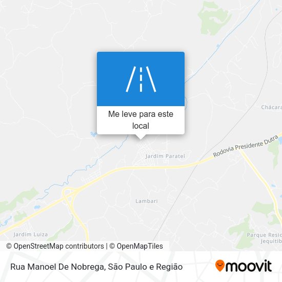 Rua Manoel De Nobrega mapa