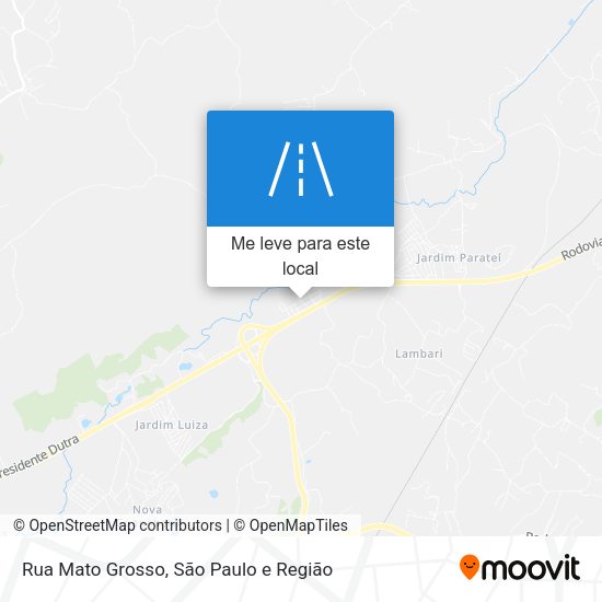 Rua Mato Grosso mapa