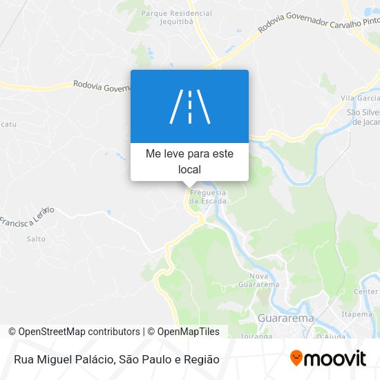 Rua Miguel Palácio mapa