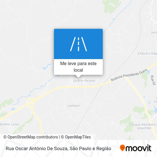 Rua Oscar Antônio De Souza mapa