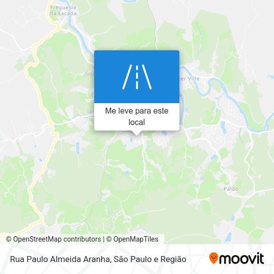 Rua Paulo Almeida Aranha mapa