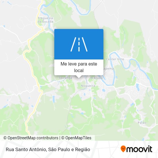 Rua Santo Antônio mapa
