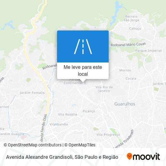 Avenida Alexandre Grandisoli mapa
