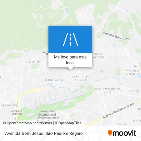 Avenida Bom Jesus mapa