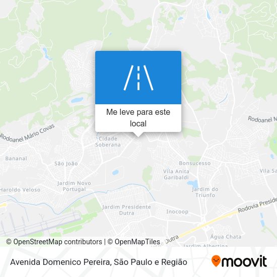 Avenida Domenico Pereira mapa