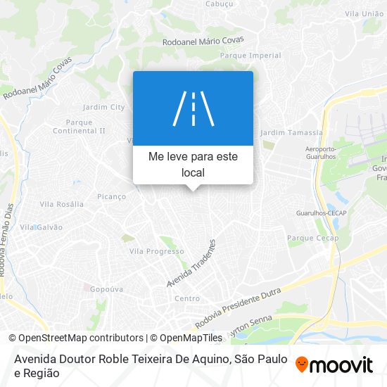 Avenida Doutor Roble Teixeira De Aquino mapa