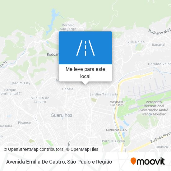 Avenida Emília De Castro mapa