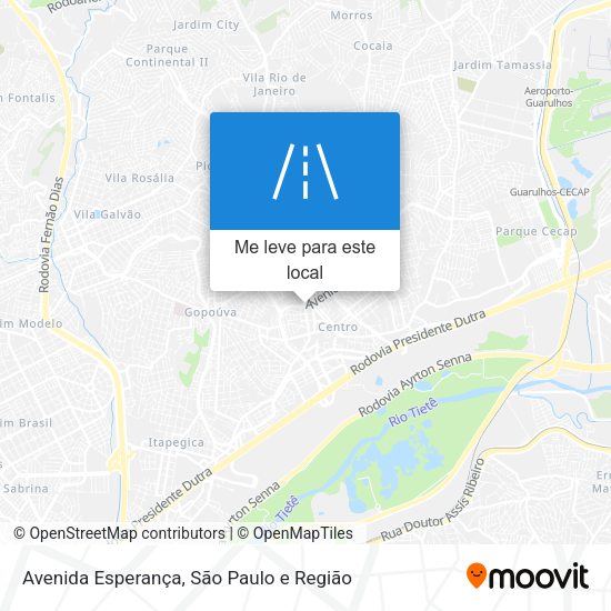 Avenida Esperança mapa