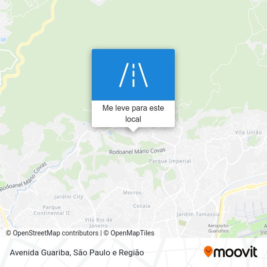 Avenida Guariba mapa