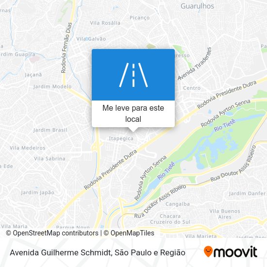 Avenida Guilherme Schmidt mapa