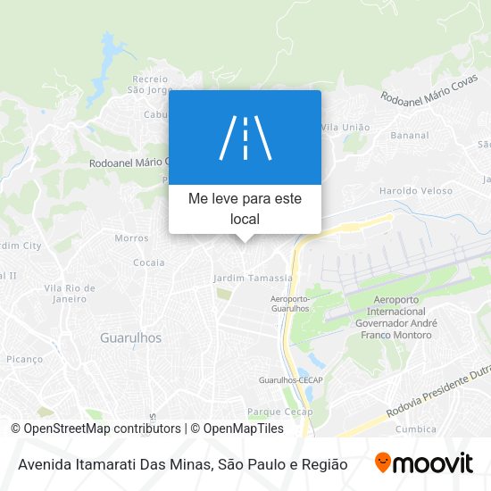 Avenida Itamarati Das Minas mapa