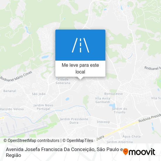 Avenida Josefa Francisca Da Conceição mapa