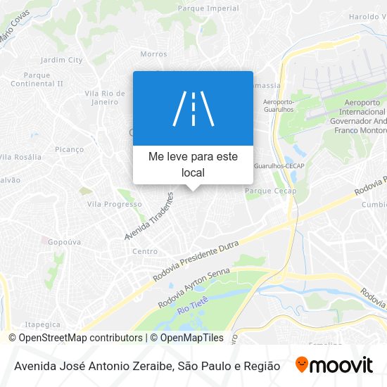 Avenida José Antonio Zeraibe mapa
