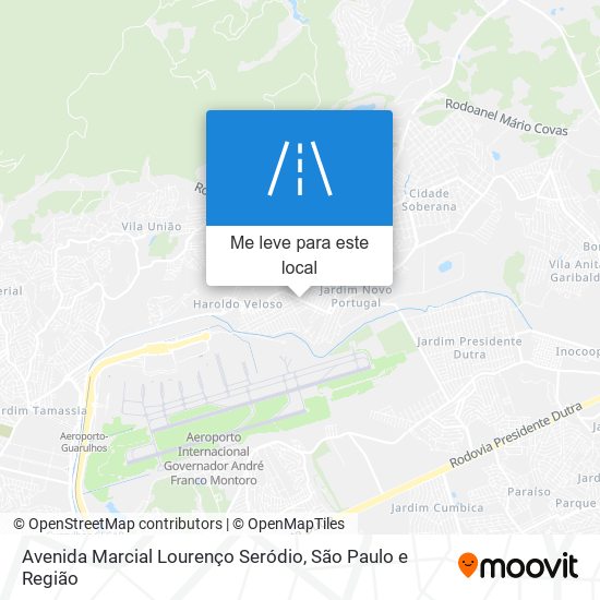 Avenida Marcial Lourenço Seródio mapa