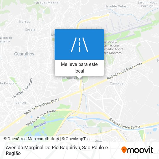 Avenida Marginal Do Rio Baquirivu mapa