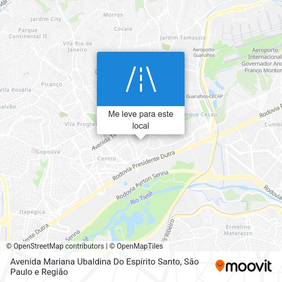 Avenida Mariana Ubaldina Do Espírito Santo mapa