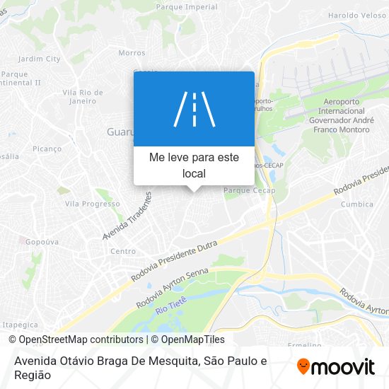 Avenida Otávio Braga De Mesquita mapa