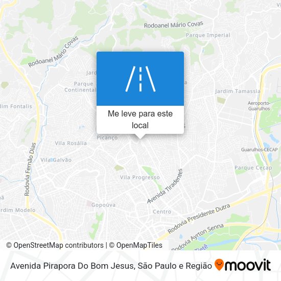 Avenida Pirapora Do Bom Jesus mapa