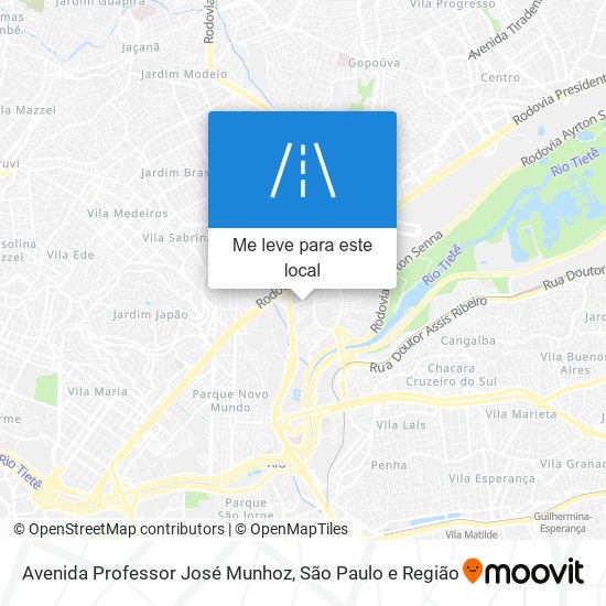 Avenida Professor José Munhoz mapa