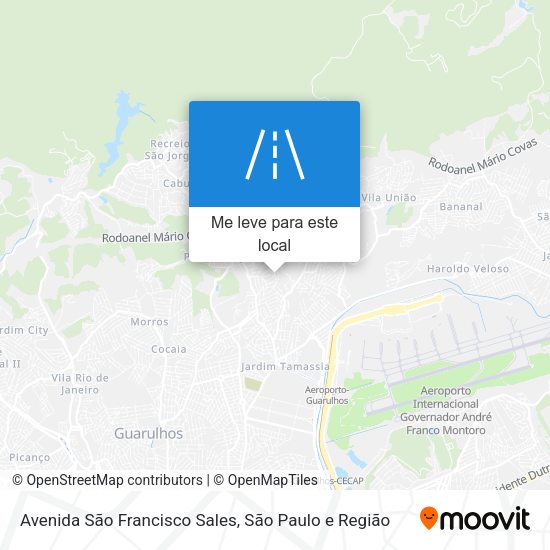 Avenida São Francisco Sales mapa