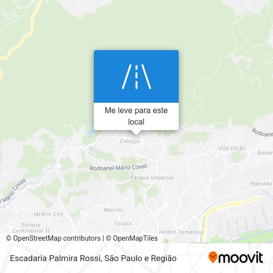 Escadaria Palmira Rossi mapa