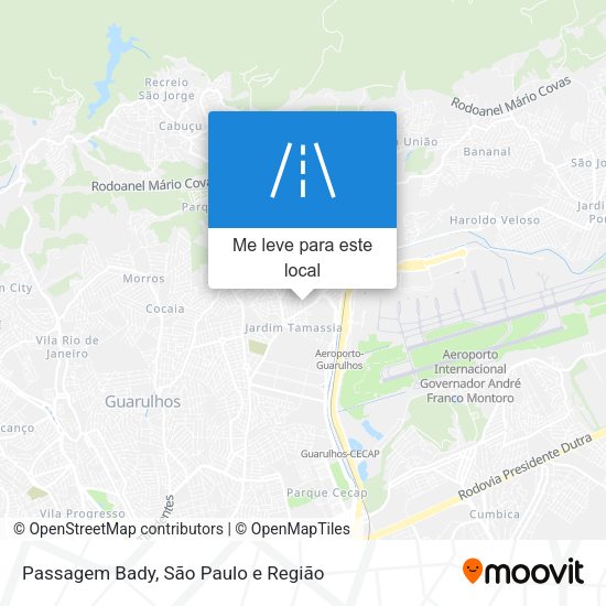 Passagem Bady mapa