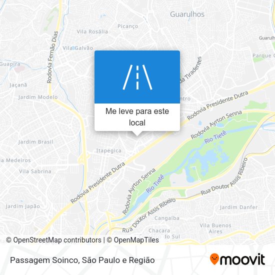 Passagem Soinco mapa