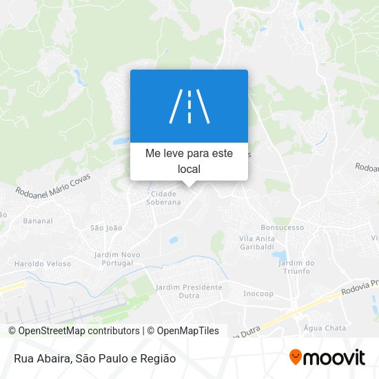 Rua Abaira mapa