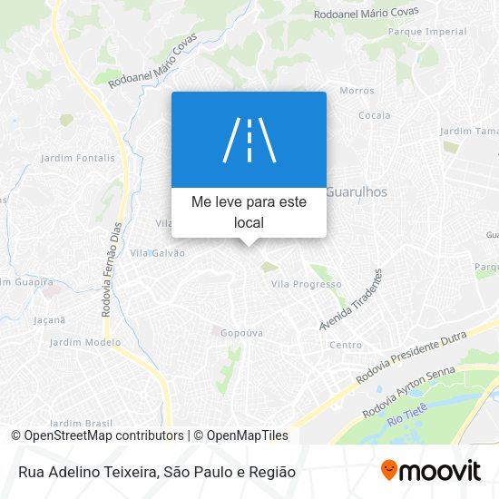 Rua Adelino Teixeira mapa
