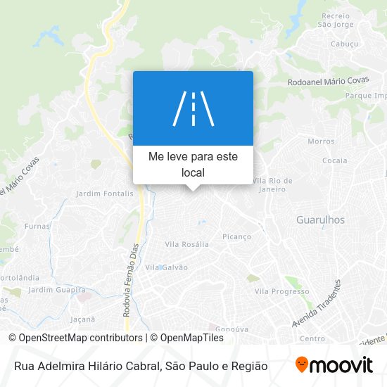 Rua Adelmira Hilário Cabral mapa