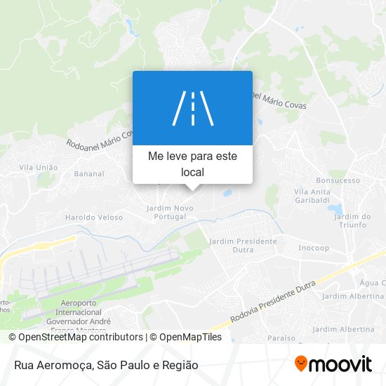 Rua Aeromoça mapa