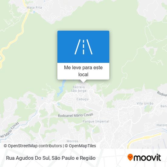 Rua Agudos Do Sul mapa