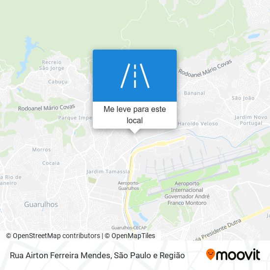 Rua Airton Ferreira Mendes mapa