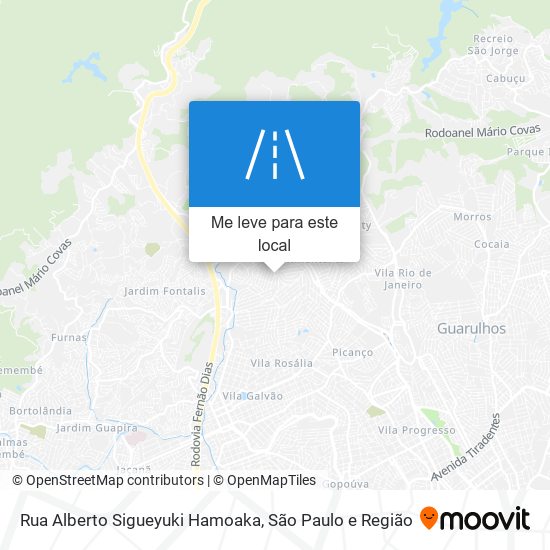 Rua Alberto Sigueyuki Hamoaka mapa