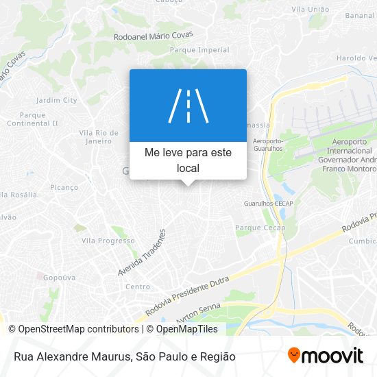 Rua Alexandre Maurus mapa