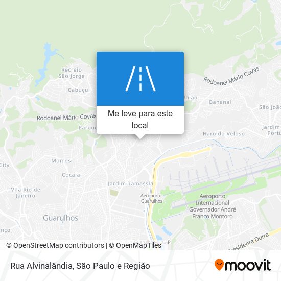 Rua Alvinalândia mapa