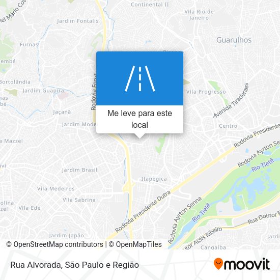 Rua Alvorada mapa