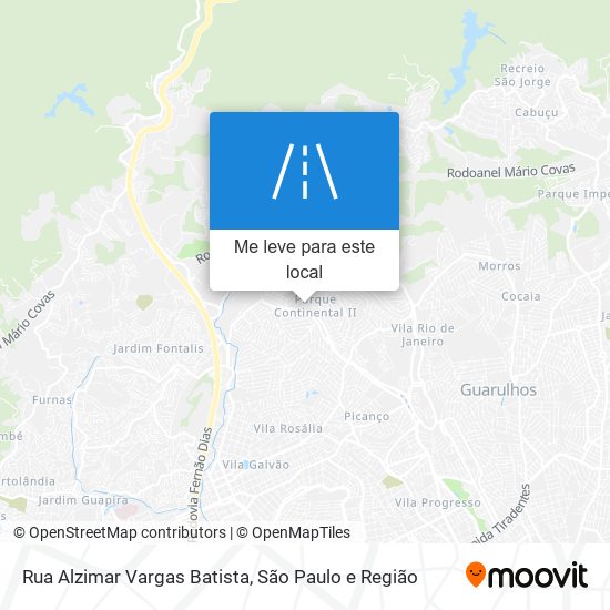 Rua Alzimar Vargas Batista mapa