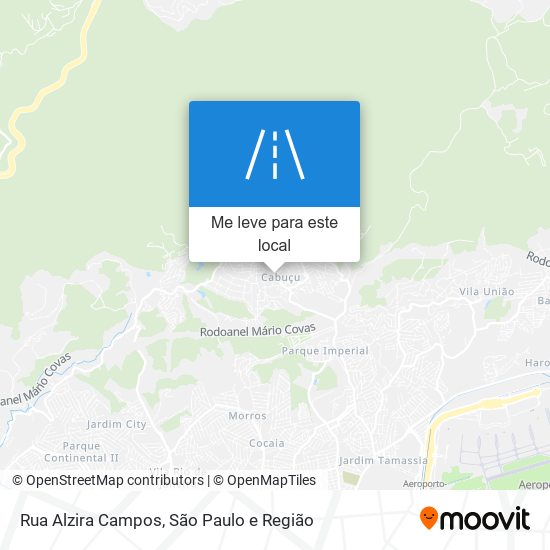 Rua Alzira Campos mapa