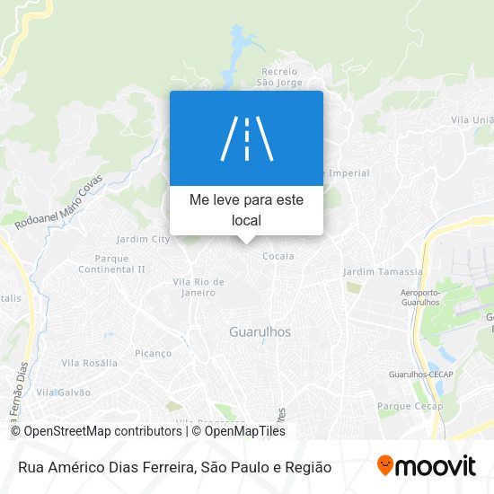 Rua Américo Dias Ferreira mapa