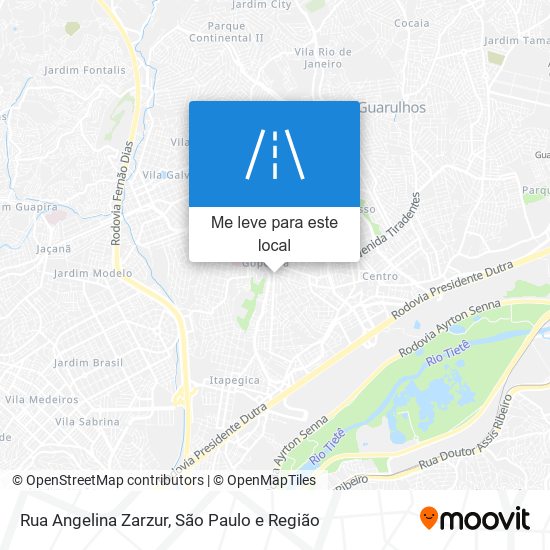 Rua Angelina Zarzur mapa